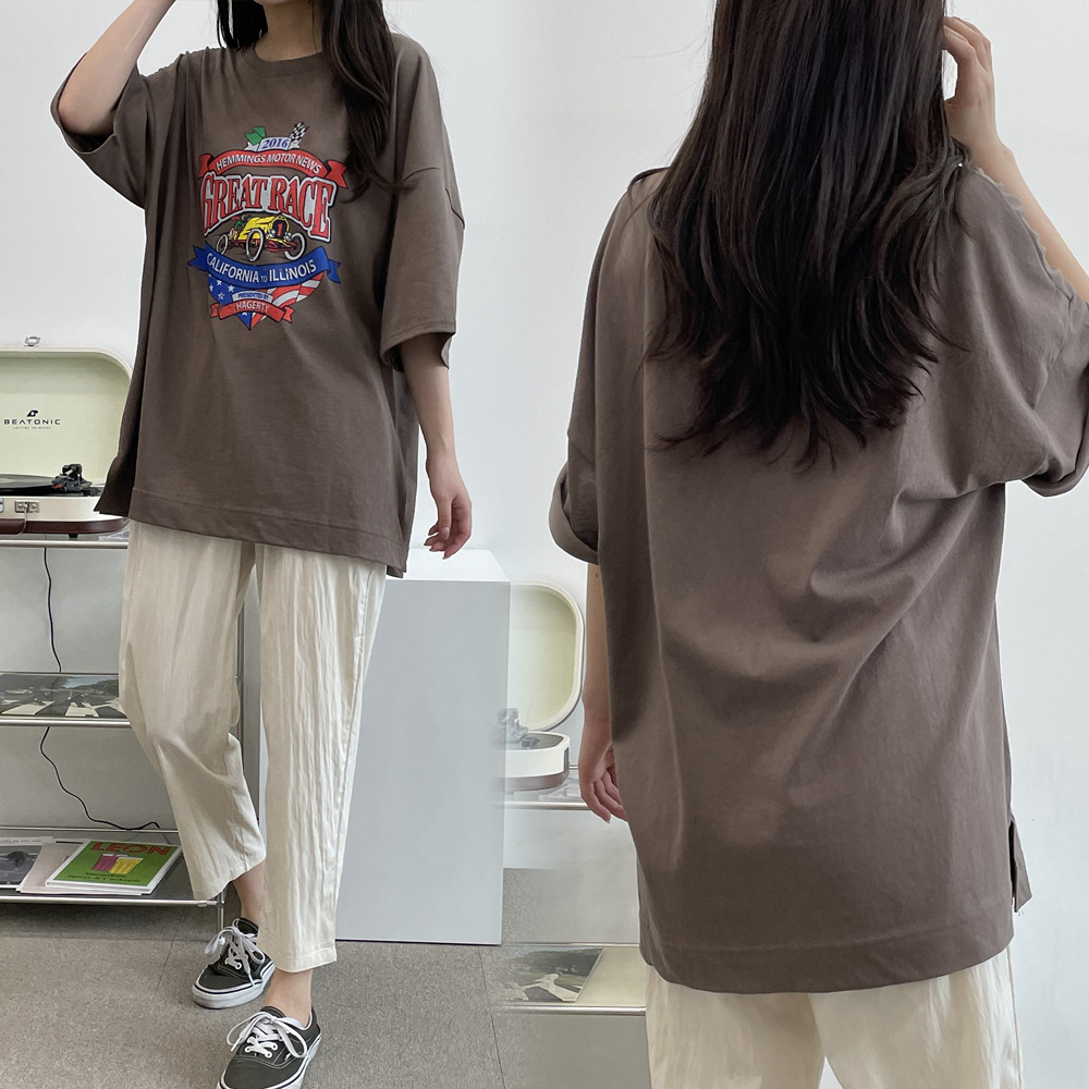 [SM 빈티지프린팅반팔티(L105H207)]